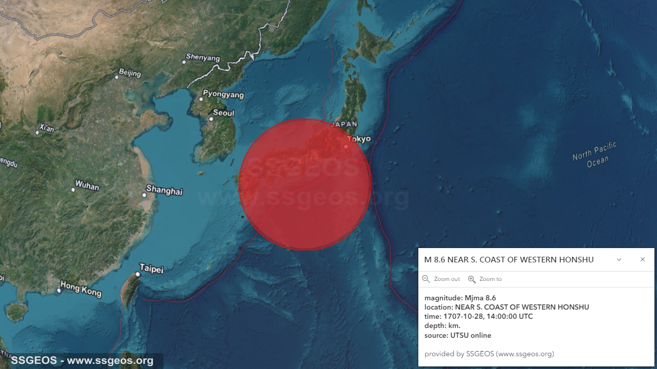 earthquake map