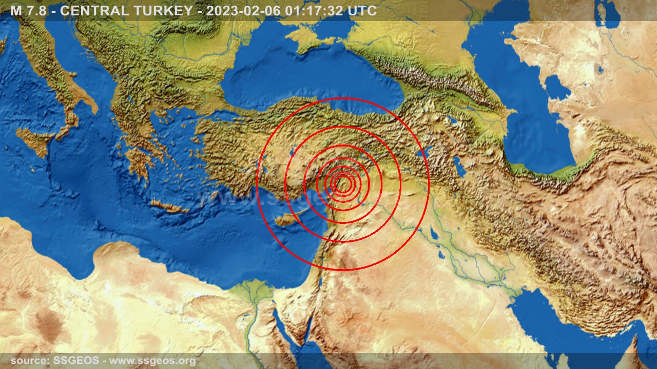 earthquake map