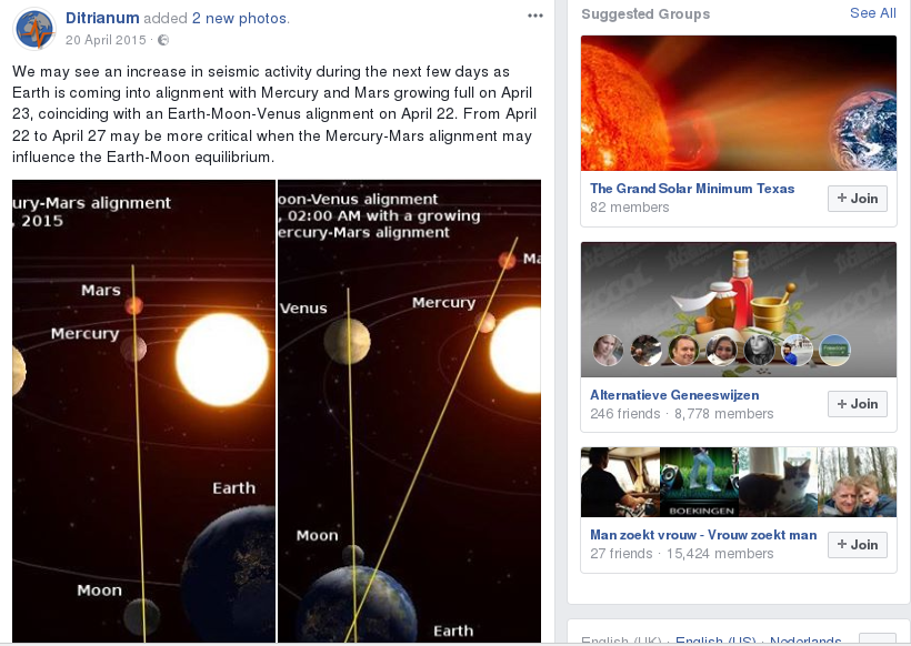 planetary & lunar geometry 22-23 April 2015